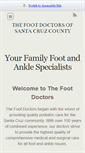 Mobile Screenshot of footdoctorswatsonville.com