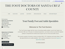 Tablet Screenshot of footdoctorswatsonville.com